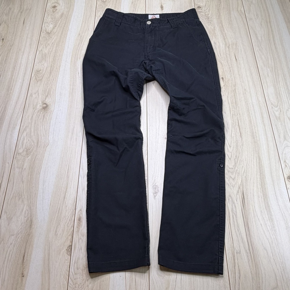 Livsn Men'sFlex Canvas Pants V2 Slim Straight Fit Black Size 30x29 Utility Cargo - Picture 2 of 12